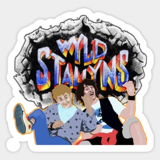 Bill and Ted Wyld Stallyns Sticker